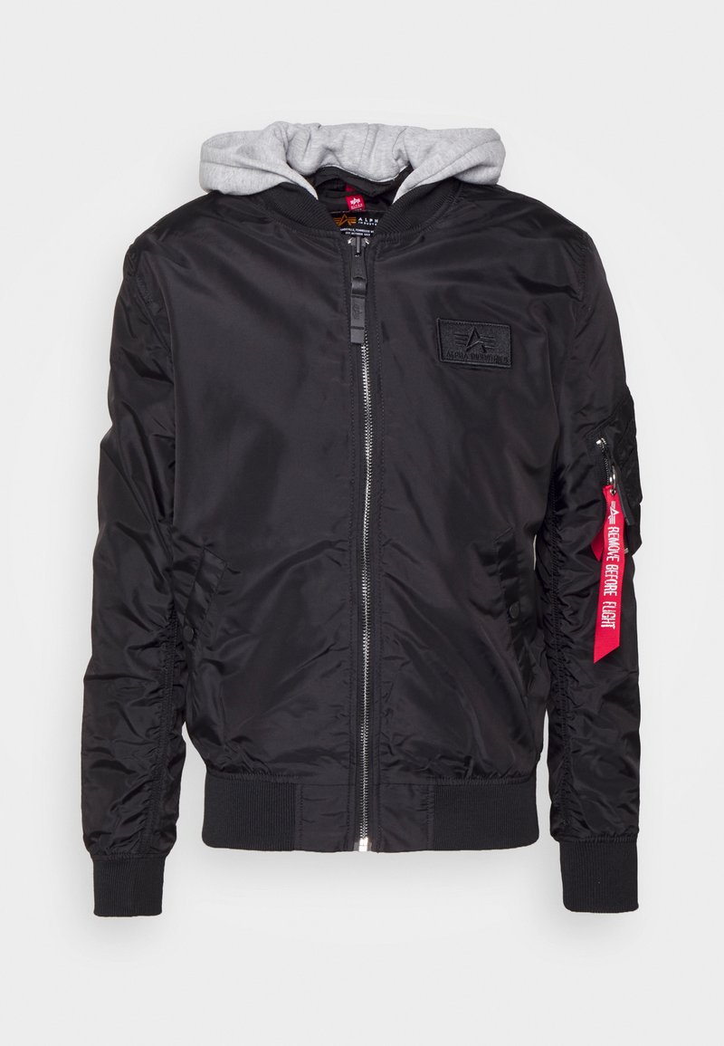 Alpha Industries HOOD - Bomber Jacket - black