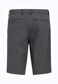 Grå hængebroderede shorts med en mellem-høj talje, baglommer og en ren finish ved sømmene. Fremstillet af tekstureret stof.