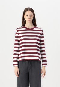 Selected Femme SLFESSENTIAL BOXY TEE  - Pitkähihainen paita - zinfandel