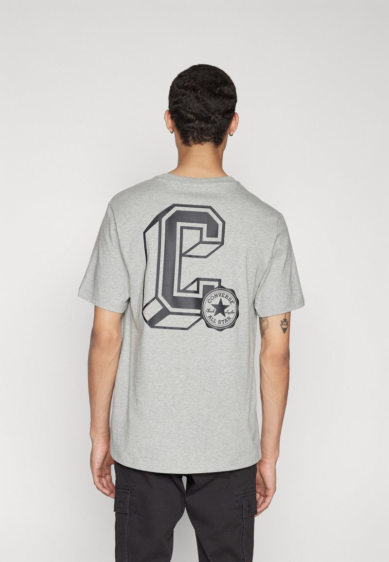 Converse CLASSIC SPORT TEE UNISEX - Majica kratkih rukava s printom - vintage grey heather