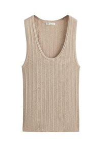 OYSHO RIB KNIT - Débardeur - light brown