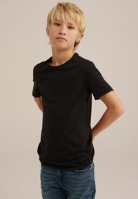 WE Fashion 2PACK - Pamata T-krekls - black