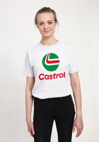 Henry Tiger CASTROL  - Triko s potiskem - white