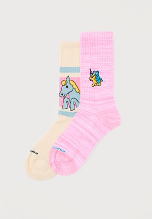 LOVE PONY UNICORN SOCKS UNISEX 2 PACK - Ponožky - multi-coloured