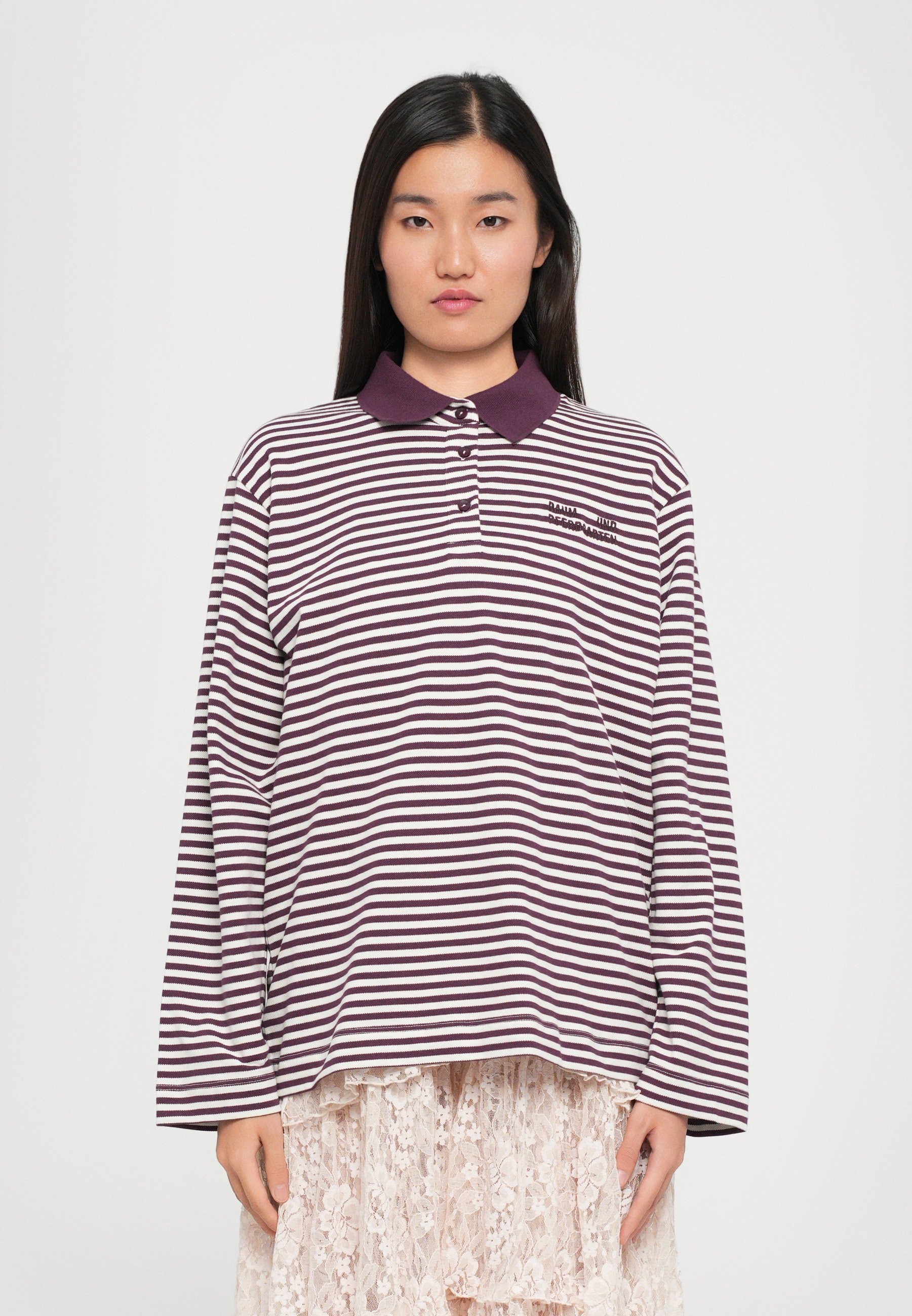 Baum Und Pferdgarten Jeanne 长袖polo衫| 白色| FARFETCH CN BAUM UND