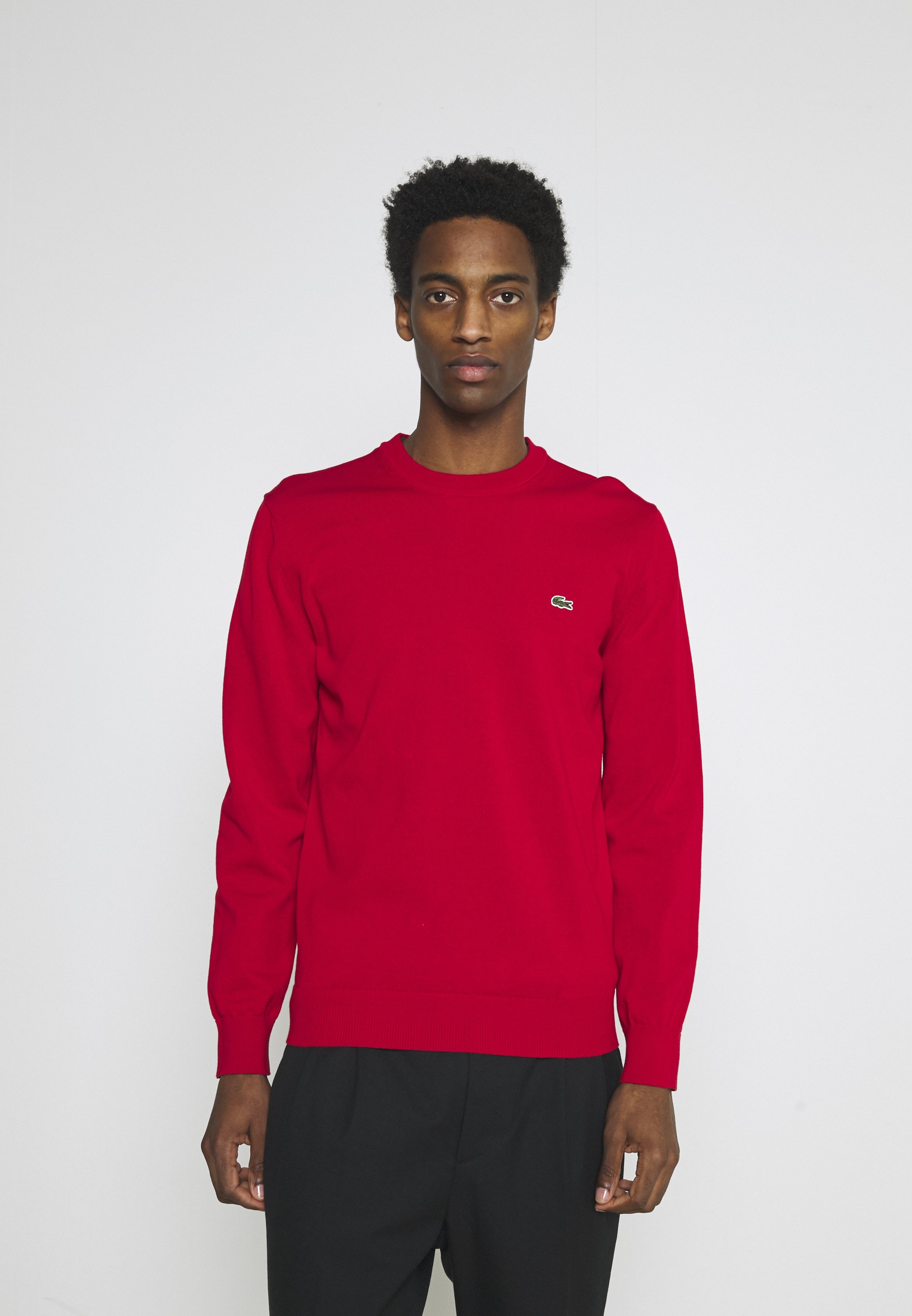 red lacoste jumper