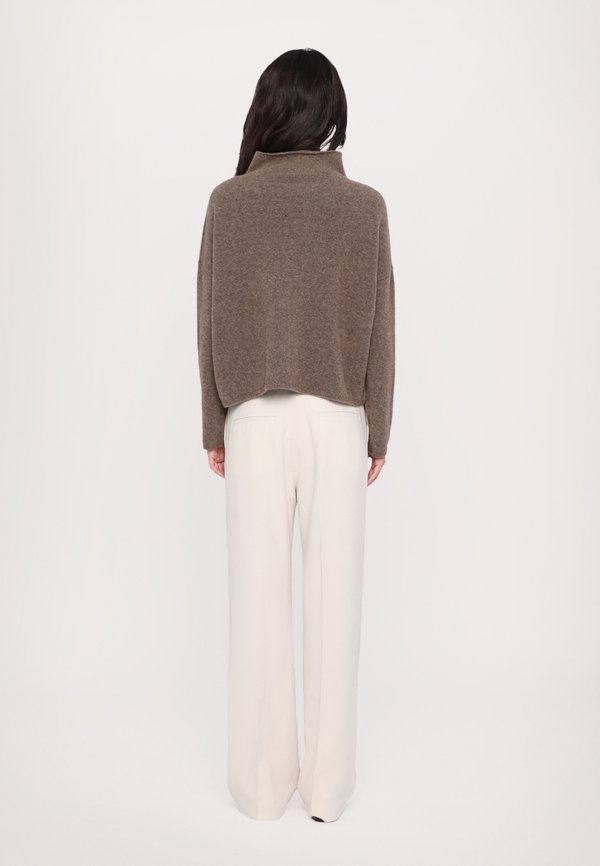 MIKA STRIPE - Jumper - dark taupe2