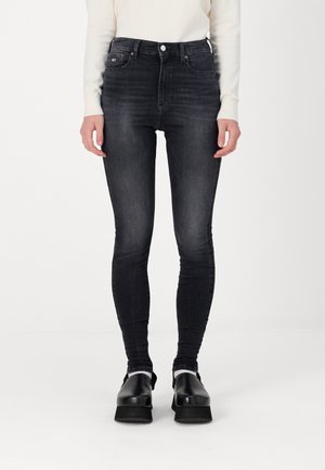 Vaqueros pitillo - black denim