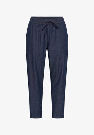 Kaffe Curve, KCJADA 7/8 PANTS - Jeans fuselé - dark blue chambray