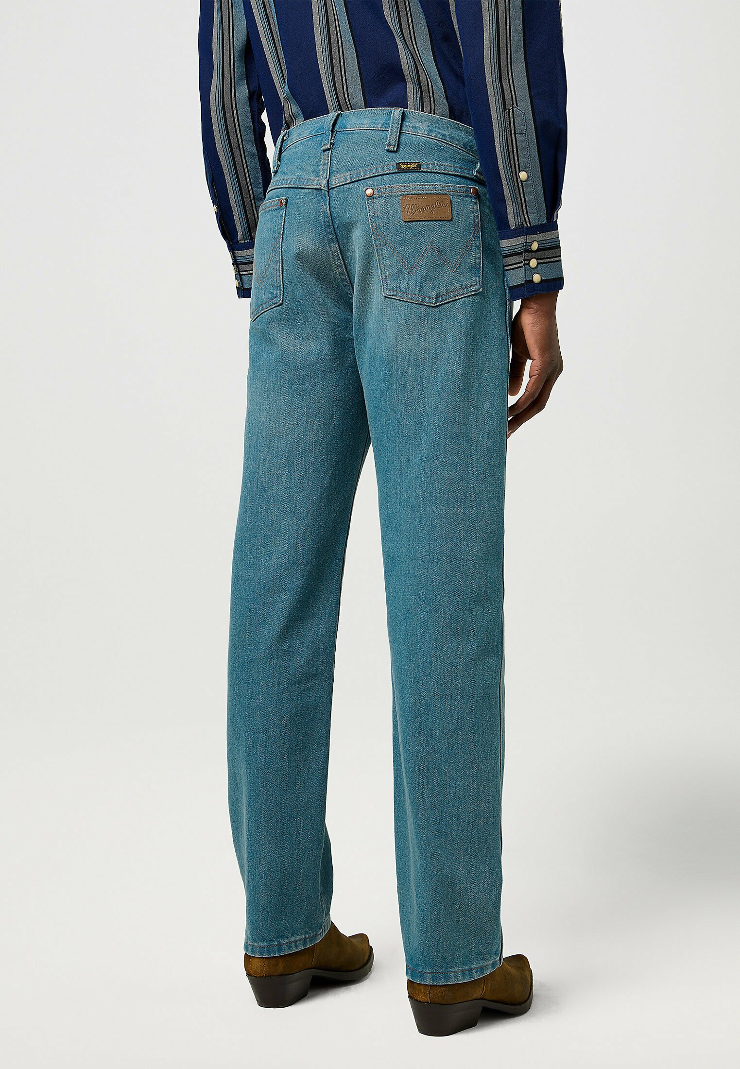 Wrangler 13MWZ - Straight leg jeans - iron forge/grey denim