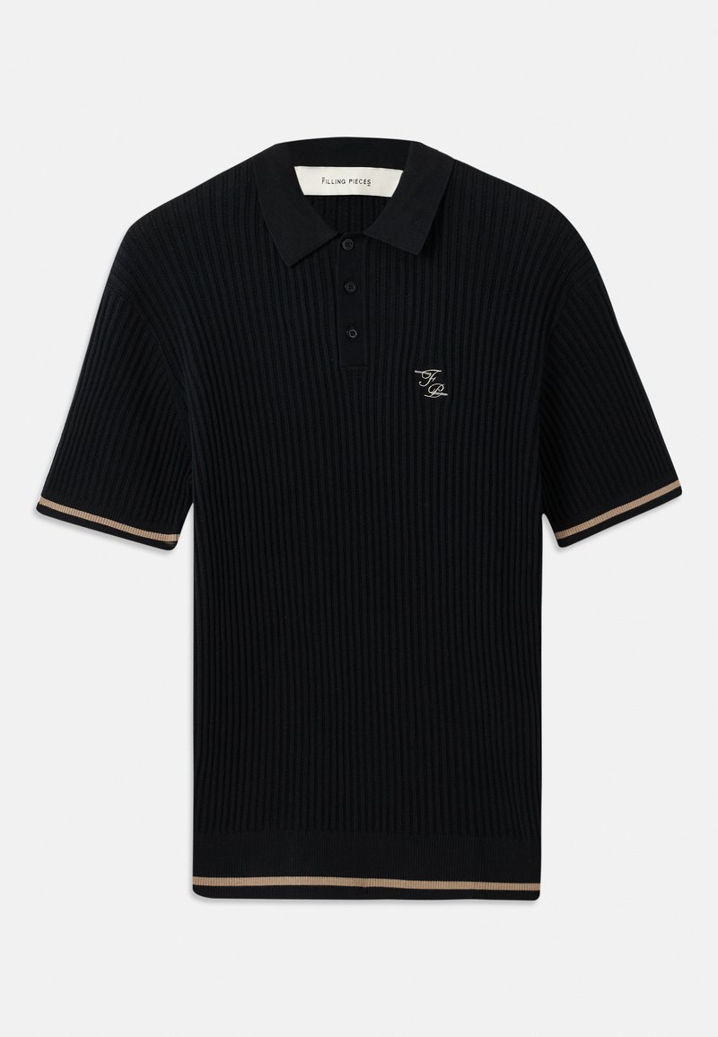 Filling Pieces Poloshirt zwart