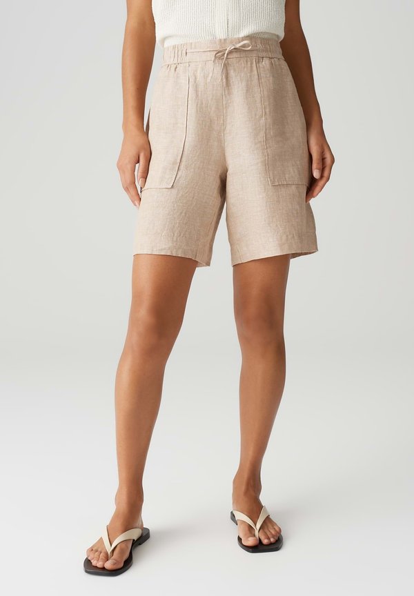 HIGH RISE RELAXED FIT - Shorts - natural glaze