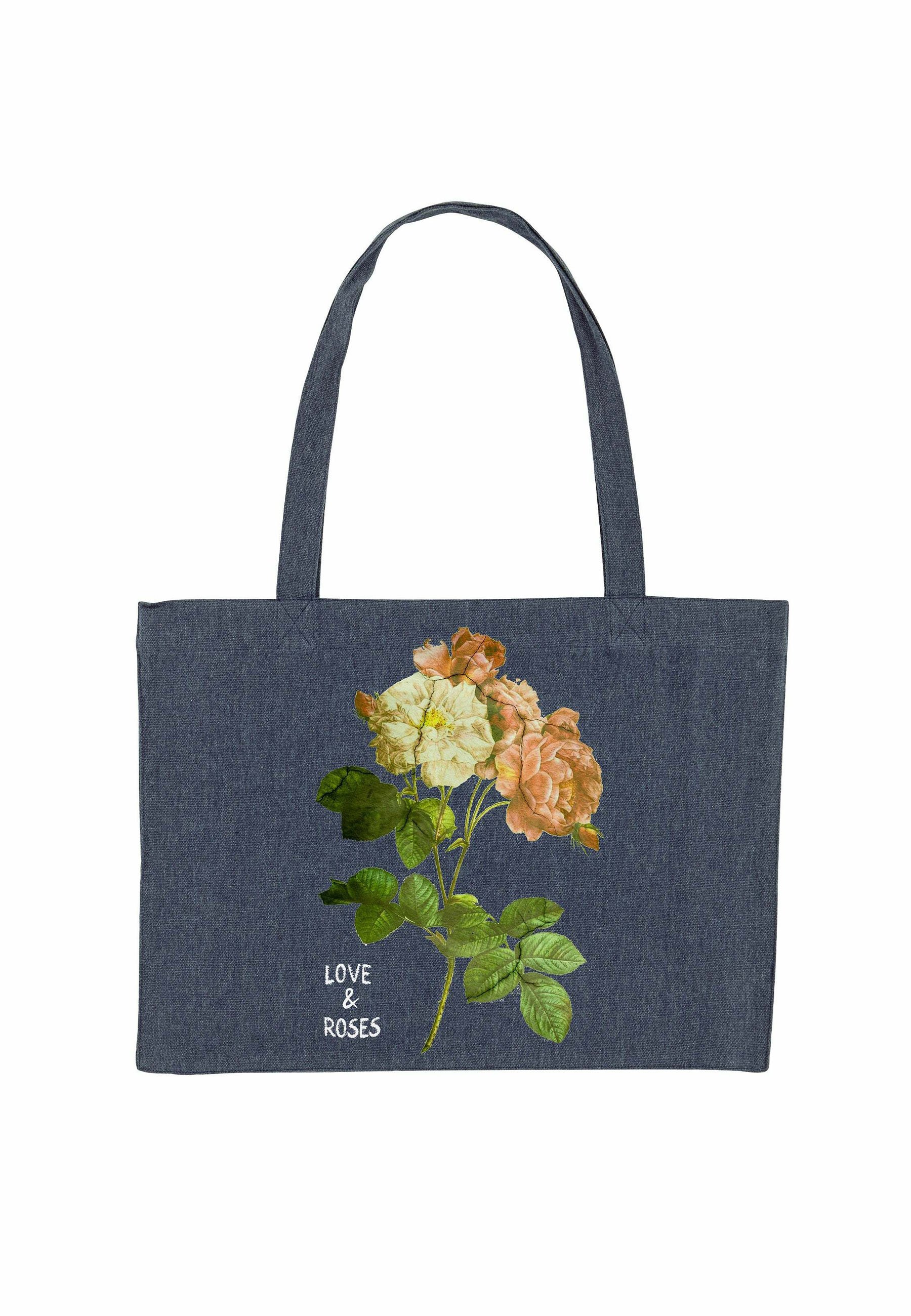 Mira Paris ROSE PRINT - Tote bag - blue - Zalando