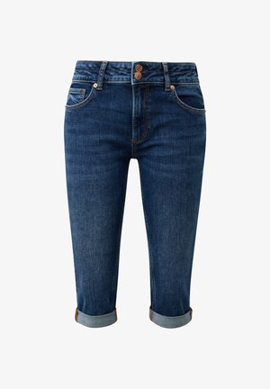 QS, JEANS-HOSE CATIE - Jeansshort - dunkelblau