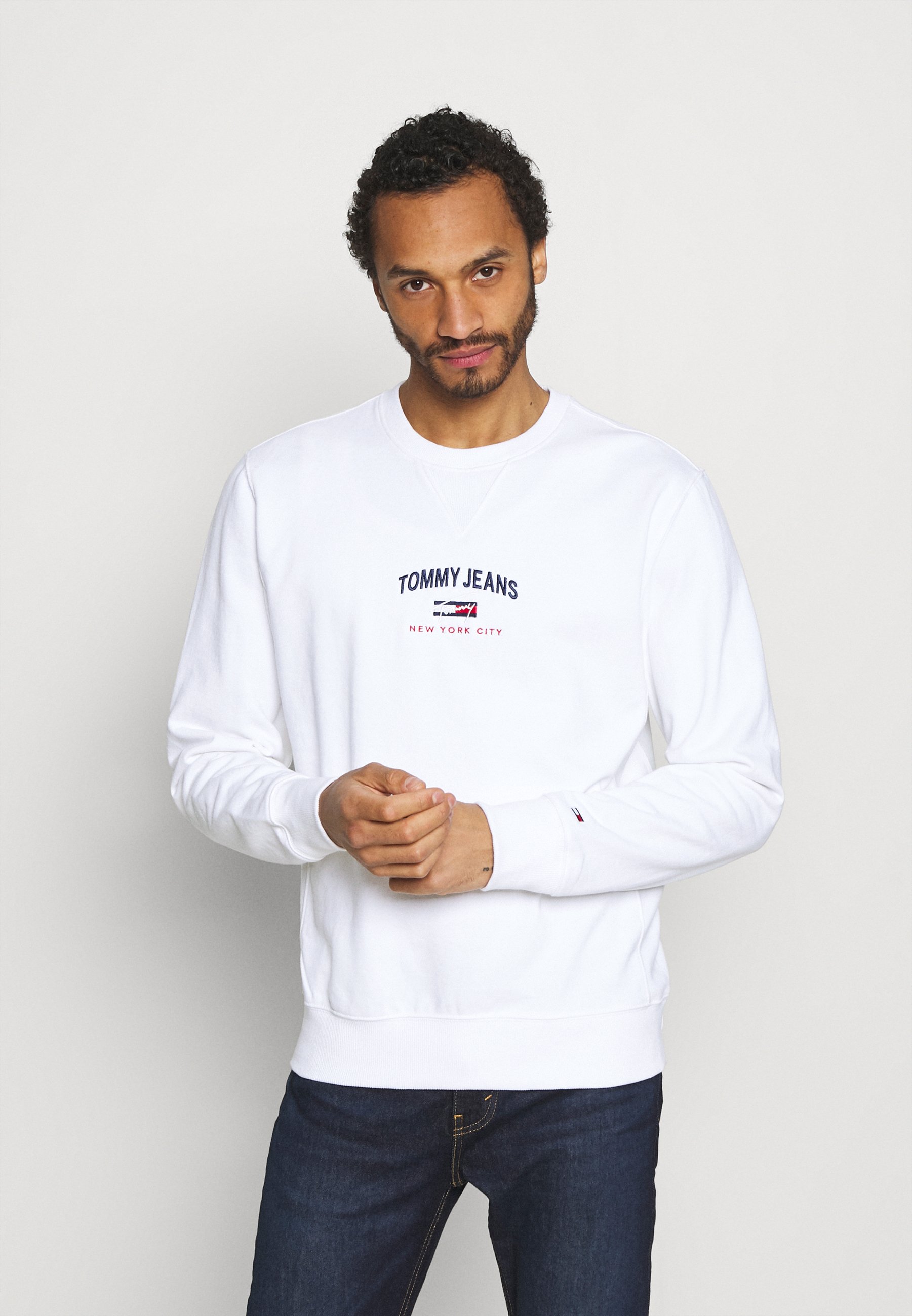 Tommy Jeans TIMELESS CREW UNISEX - Sudadera - white/blanco - Zalando.es