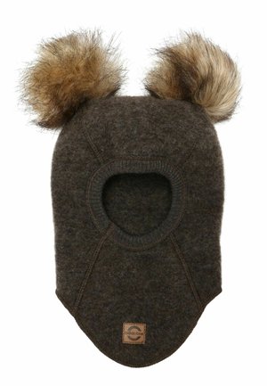 WOOL FULLFACE  - Huivi päähän - dark brown melange