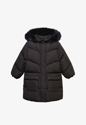 Mango Kids NACHA - Zimní kabát - black