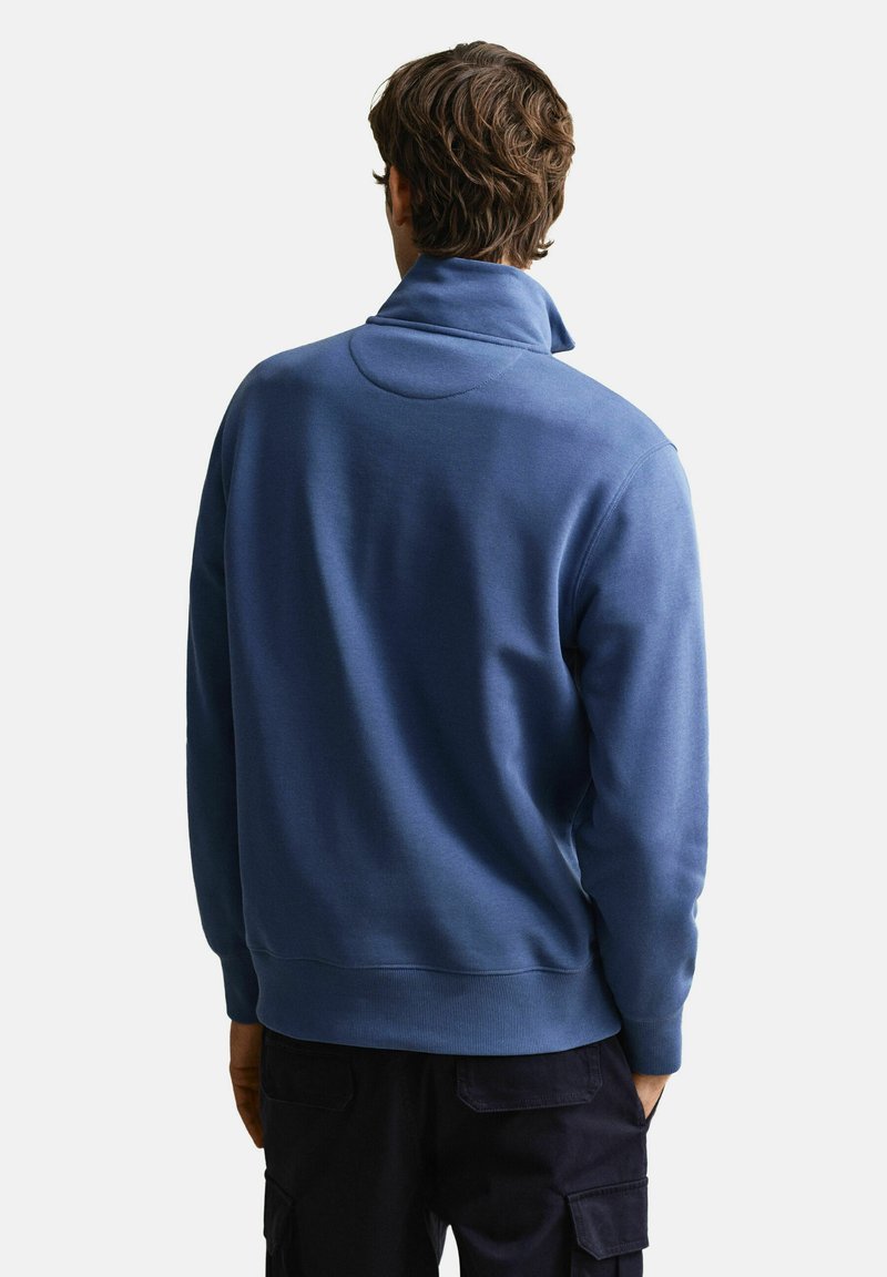 GANT REG SHIELD HALF ZIP - Mikina - vintage blue