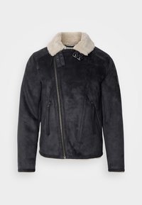 JACKET - Mākslīgās ādas jaka - black