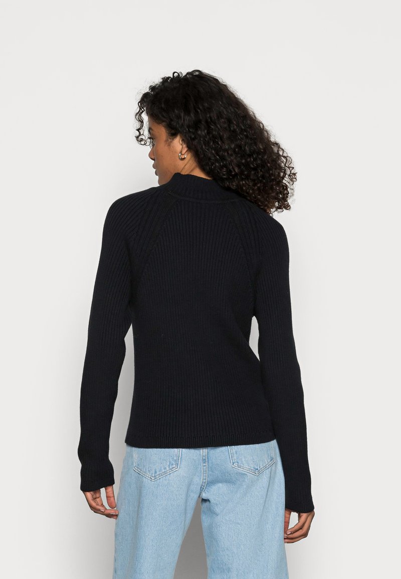 Damen Strickjacken | edc by Esprit MOCKNECK Strickpullover black/schwarz - XO69593 Damen Strickjacken | edc by Esprit MOCKNECK Strickpullover black/schwarz - XO69593
