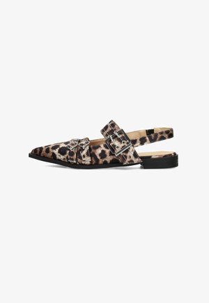 Posh by Poelman, Sling-Ballerina - black with animalprint