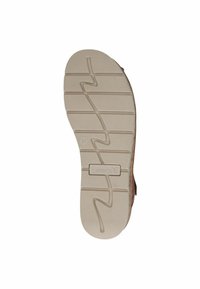 Kohvi tooni kummipõhi, millel on zigzag-muster ja kerge tekstuur, ning logo on tampitud kanna lähedale, suurus "37" on näidatud.