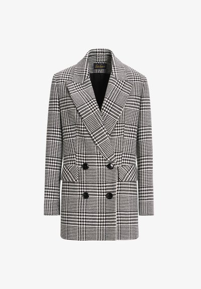 Luisa Spagnoli STAZIONE - Manteau court - var nero panna