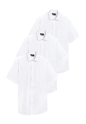 3PK REGULAR FIT EASY IRON SHORT SLEEVE - Business skjorter - white