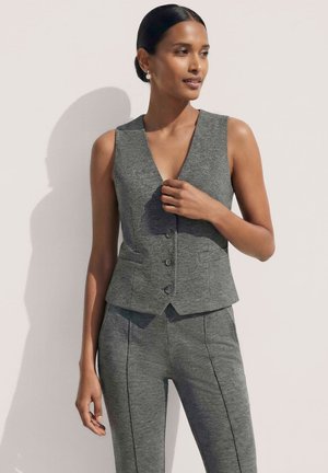 MADELEINE MADELEINE WESTE JERSEYWESTE IM ANZUGSTIL - Weste - stone gray melange