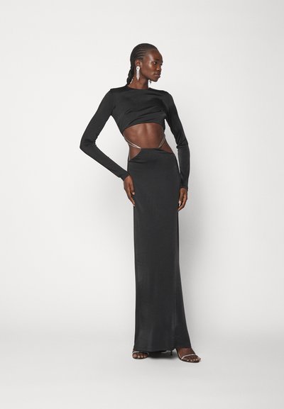 Et Ochs LUISA LOW RISE CHAIN GOWN - Alkalmi viselet - black