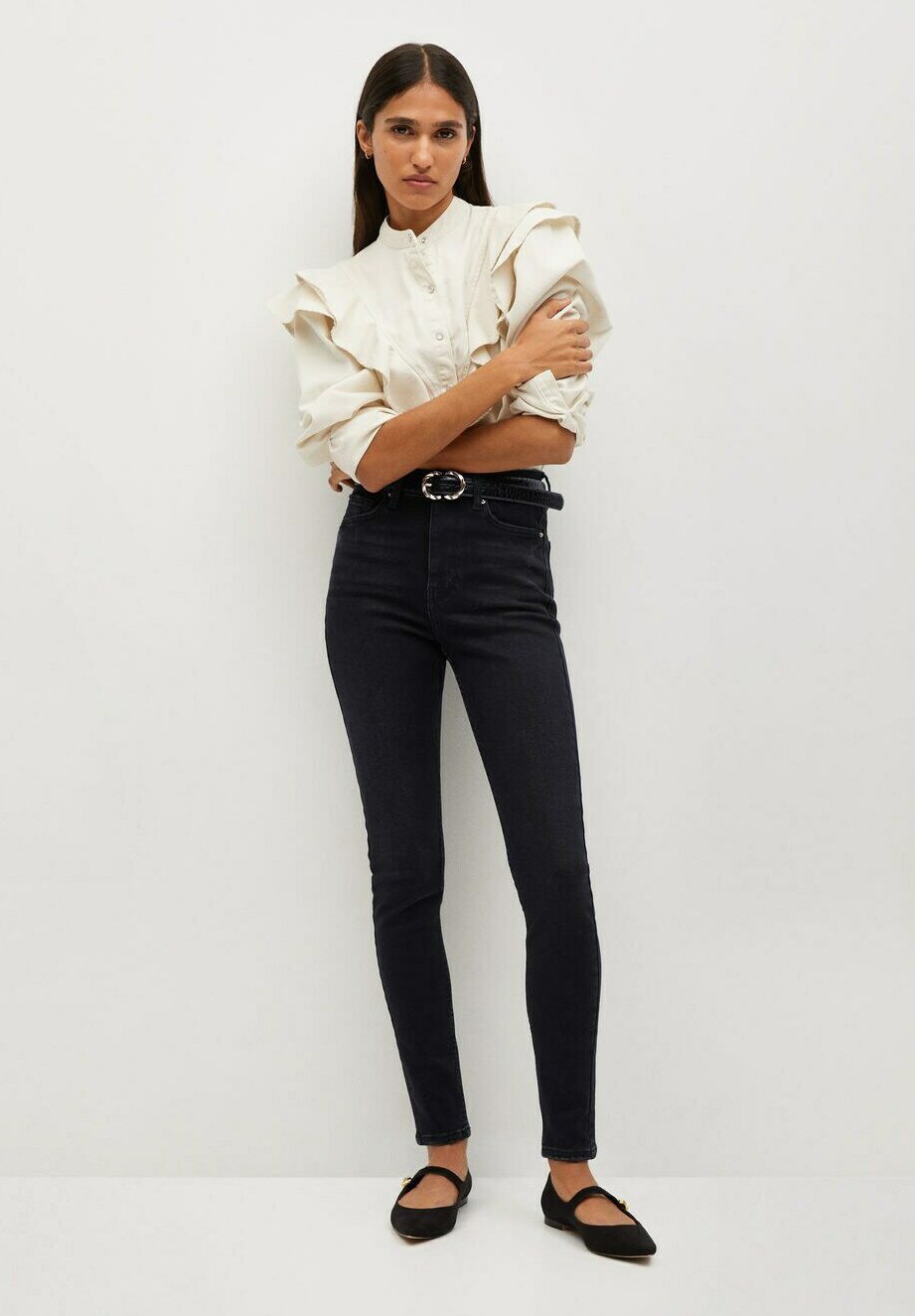 Mango SOHO - Jeans Skinny Fit - black denim - Zalando.de