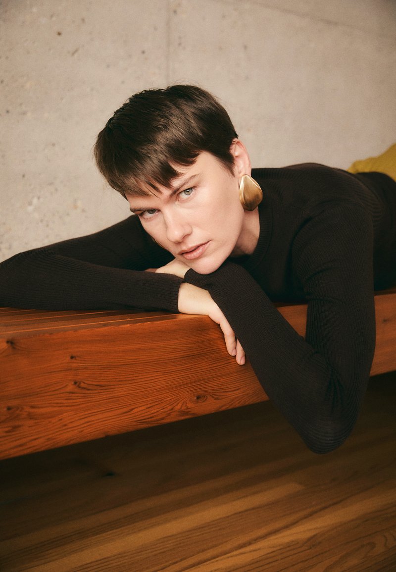 Tiger of Sweden OVIE - Striktrøje - dark chokolate