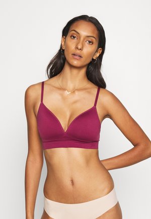 ALWINE WIRELESS PADDED SEAMLESS - Reggiseno a triangolo - dark red