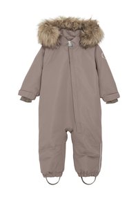 EN FANT EN FANT BABY SNOWSUIT W. FAKE FUR - Overall - pine bark