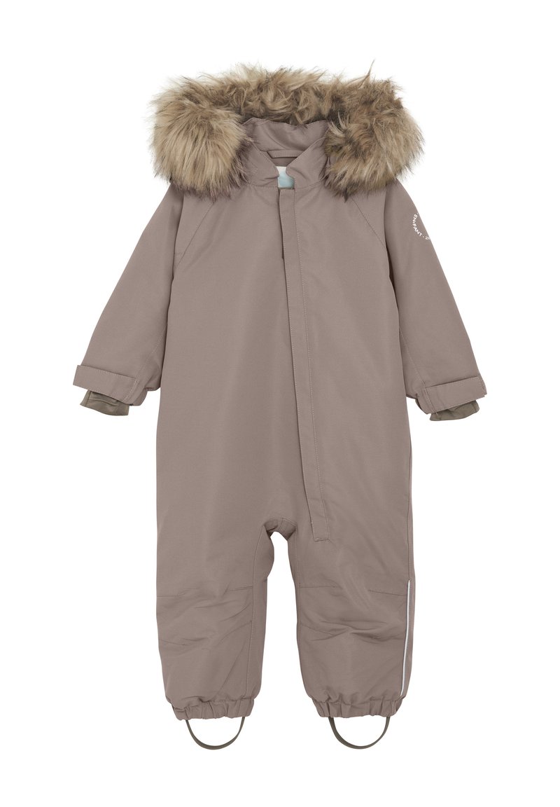 EN FANT EN FANT BABY SNOWSUIT W. FAKE FUR - Overall - pine bark