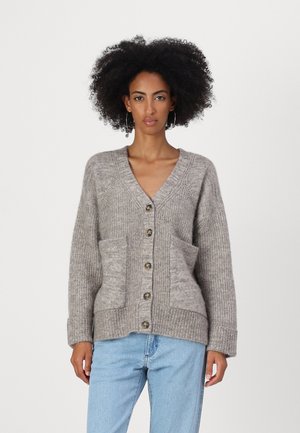 SLFALVA CARDIGAN - Kardigan - steel gray/birch