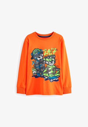 GRAPHIC - Top s dlouhým rukávem - orange teddy