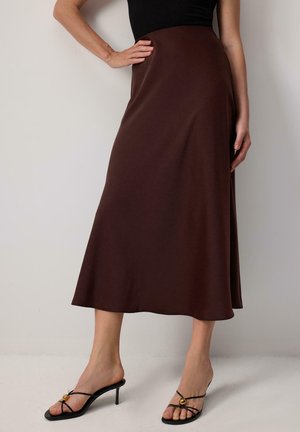 BASIC - A-snit nederdel - Brown