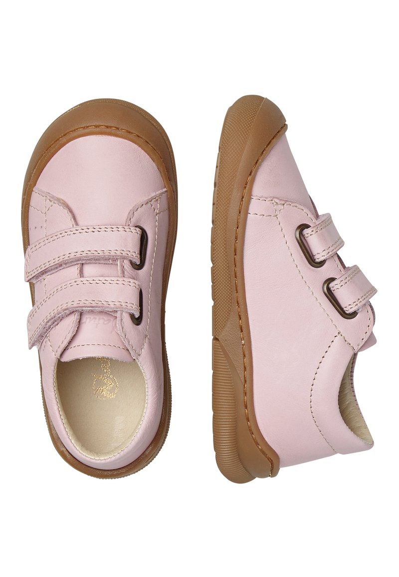 Chaussures Premiers Pas Naturino Gabby VL – Cuir, Double Velcro, Pointe Renforcée – Rose, Taille 24