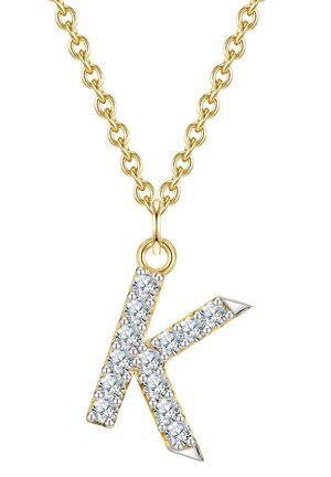 BUCHSTABE K - Halskette - gelbgoldfarben