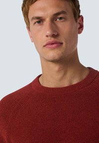 NO EXCESS ROUND NECK STRUCTURE AND SUPER SOFT TOUCH - Trui - orange red