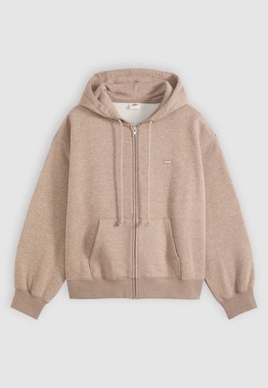 Levi's®, EVERYDAY FULL ZIP HOODIE - Φούτερ με φερμουάρ - taupe gray heather bros