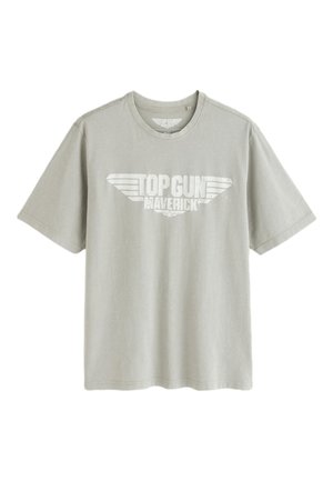 Next, REGULAR FIT - GRAPHIC PRINT FILM T-SHIRT  . - Tričko s potlačou - green top gun