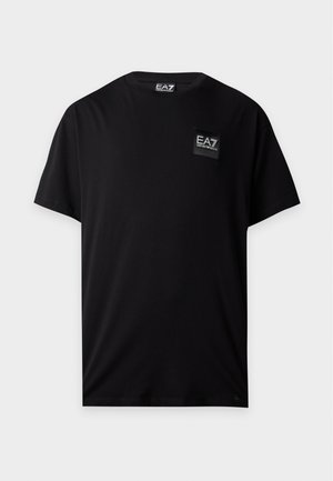 EA7 Emporio Armani, TRAIN LOGO SERIES PREMIUM TEE - T-shirts basic - black