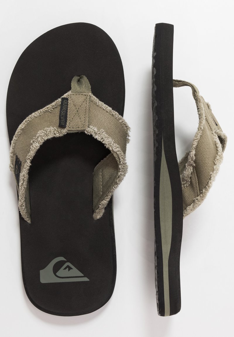 Quiksilver MONKEY ABYSS - Sandalias dedo green/black/brown/verde - Zalando.es