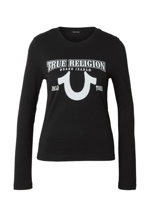 True Religion, LONG SLEEVE T SLIM FIT - Camiseta de manga larga - black