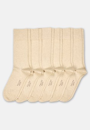 FALKE Happy 6-Pack - Chaussettes - sand mel