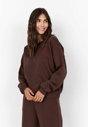 ANGELIN - Sweater - hot fudge
