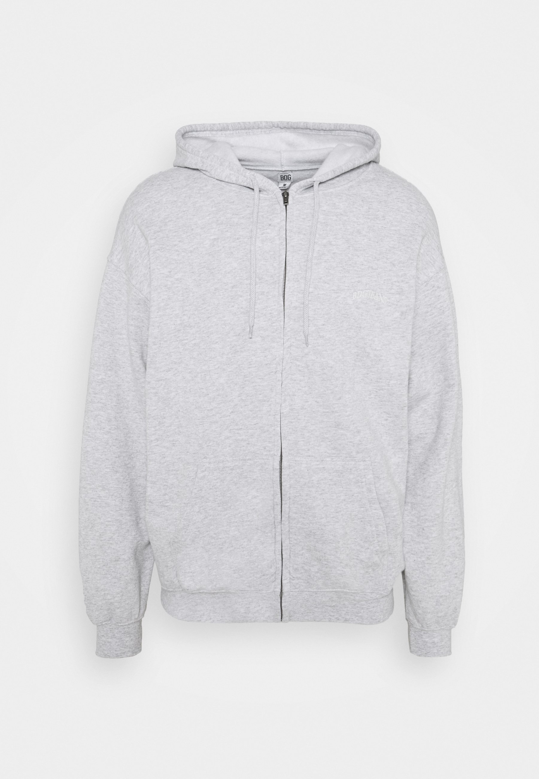 zipper grey hoodie