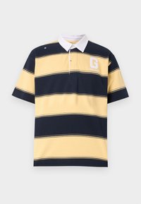 STRIPE RUGBY - Polo majica - lemon pie/blue